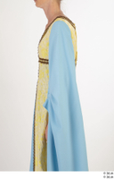  Photos Woman in Historical Dress 13 15th century Medieval clothing blue Yellow and Dress upper body 0008.jpg
